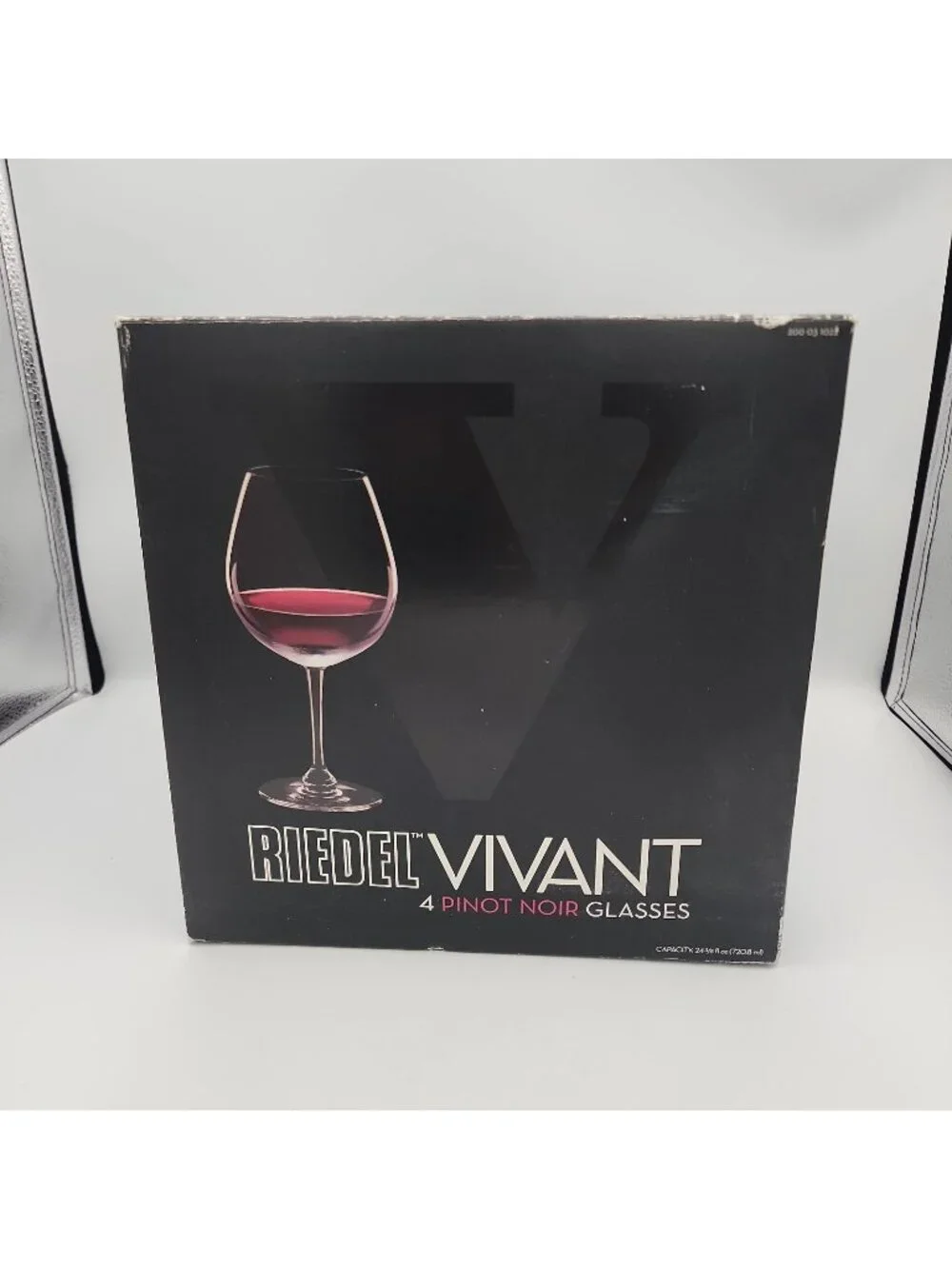 Riedel Vivant Pinot Noir Wine Glasses Lead Free Crystal 4 Pack 24 3/8 Oz Germany